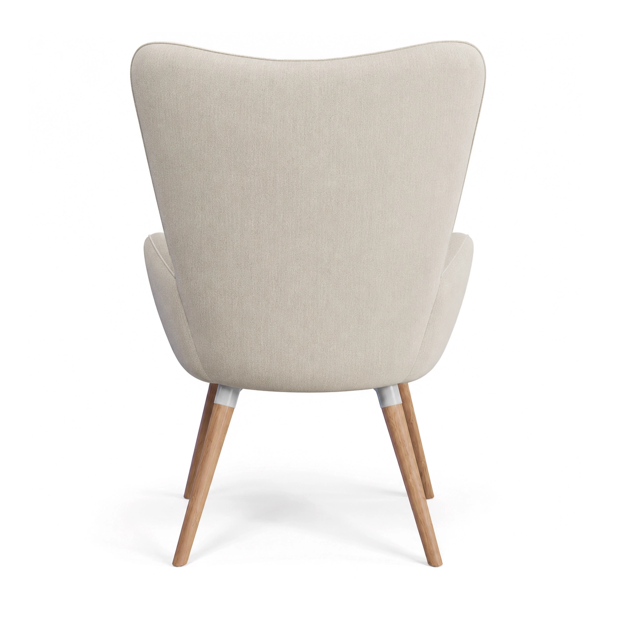 Back white-background chair view