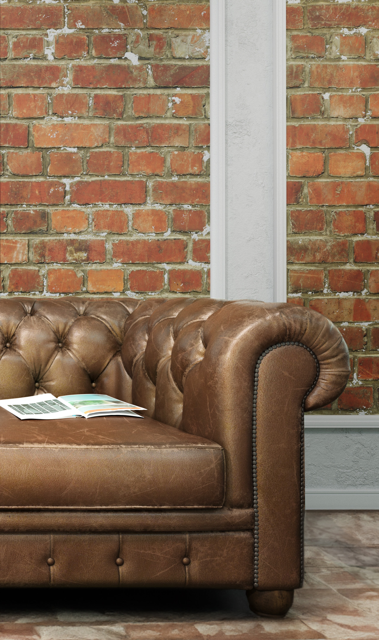 Portfolio image about chesterfield leather sofa